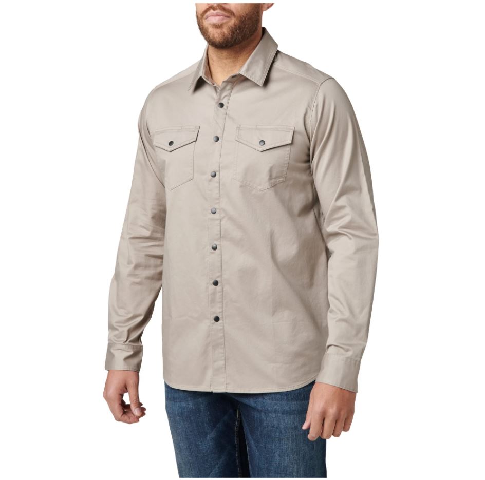5.11 Mens Gunner Flannel Long Sleeve Button Down Shirt – ShopCGX