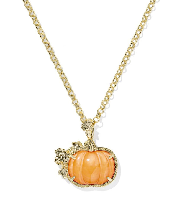 Kendra Scott Pumpkin Long Pendant Necklace