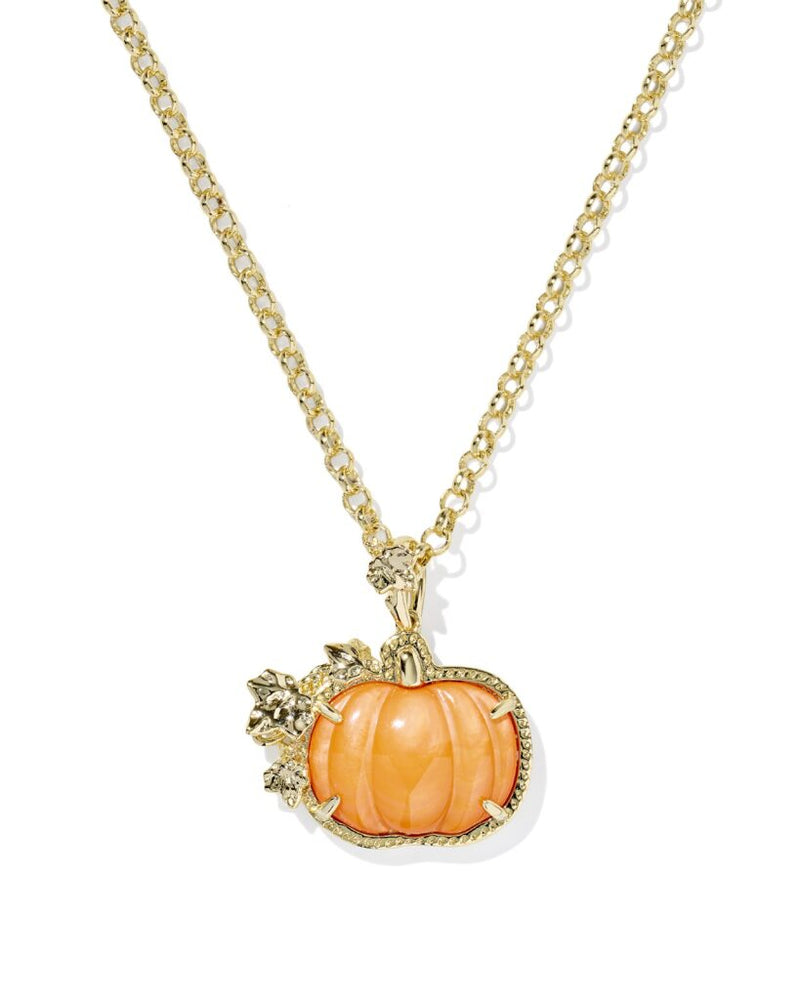 Kendra Scott Pumpkin Long Pendant Necklace