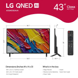 LG - 43" Class 82A Series QNED AI 4K UHD Smart webOS TV