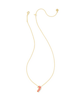 Kendra Scott Candy Cane Gold Short Pendant Necklace - Ivory Mother of Pearl