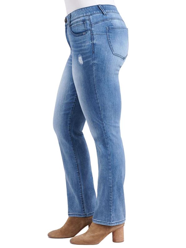 Democracy Womens "Ab"solution Denim Straight Leg Jeans