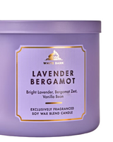 Bath & Body Works 3-Wick Candle - Lavender Bergamot