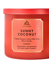 Bath & Body Works 3-Wick Candle - Sunny Coconut