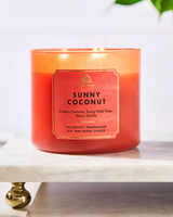 Bath & Body Works 3-Wick Candle - Sunny Coconut