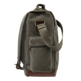 Rothco Vintage Canvas Pathfinder Laptop Bag with Leather Accents