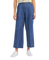 Nautica Womens Pleated Chambray Ankle Pants