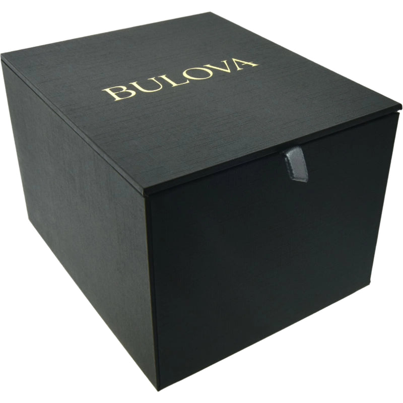 Bulova Mens Gemini Watch - Silver-Tone Stainless Steel Bracelet