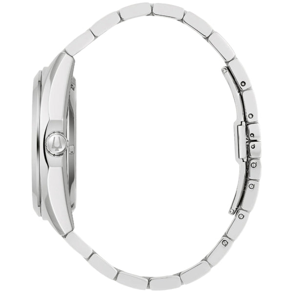 Bulova Mens Surveyor Watch - Silver-Tone Stainless Steel Bracelet