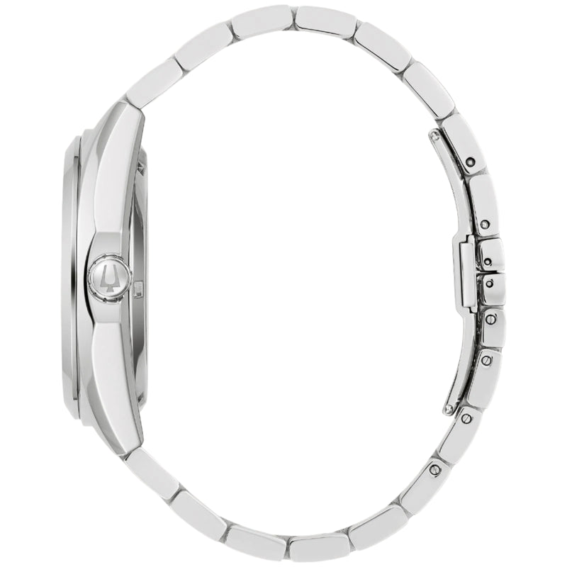 Bulova Mens Surveyor Watch - Silver-Tone Stainless Steel Bracelet