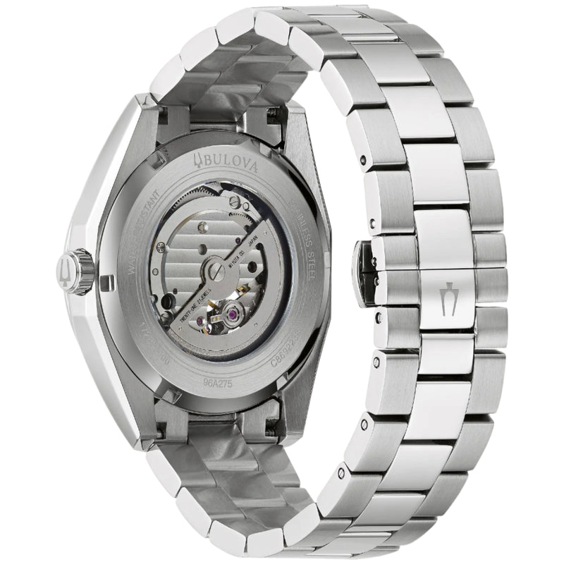 Bulova Mens Surveyor Watch - Silver-Tone Stainless Steel Bracelet