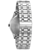 Bulova Mens Classic Watch - Silver-Tone Stainless Steel Bracelet