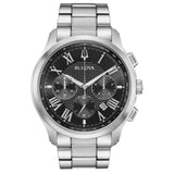 Bulova Mens Wilton Watch - Silver-Tone Stainless Steel Bracelet