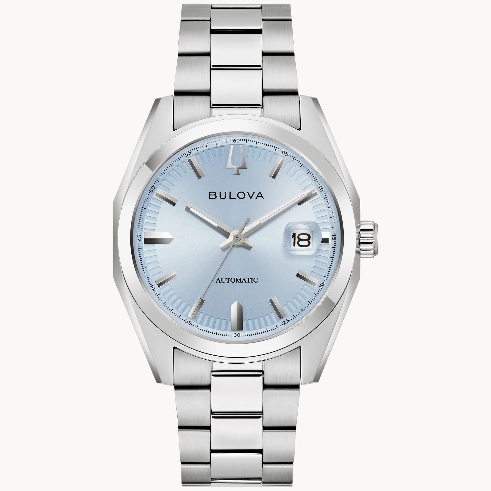 Bulova Men's Surveyor Watch - Silver -Tone Stainless Steel Bracelet