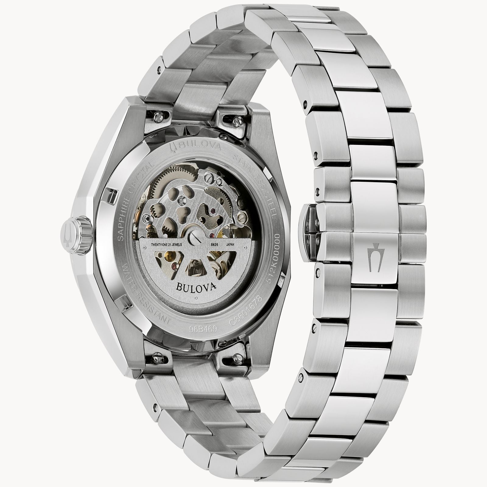 Bulova Men's Surveyor Watch - Silver -Tone Stainless Steel Bracelet