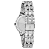 Bulova Womens Phantom Crystal Watch - Silver-Tone Stainless Steel Bracelet