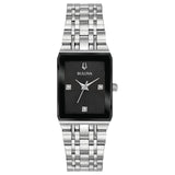 Bulova Womens Quadra Watch - Silver-Tone Stainless Steel Bracelet