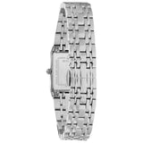 Bulova Womens Quadra Watch - Silver-Tone Stainless Steel Bracelet