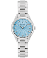 Bulova Womens Sutton Light Blue Dial Watch