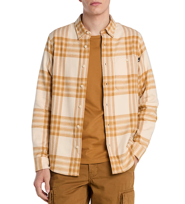 Timberland Mens Midweight Flannel Check Shirt