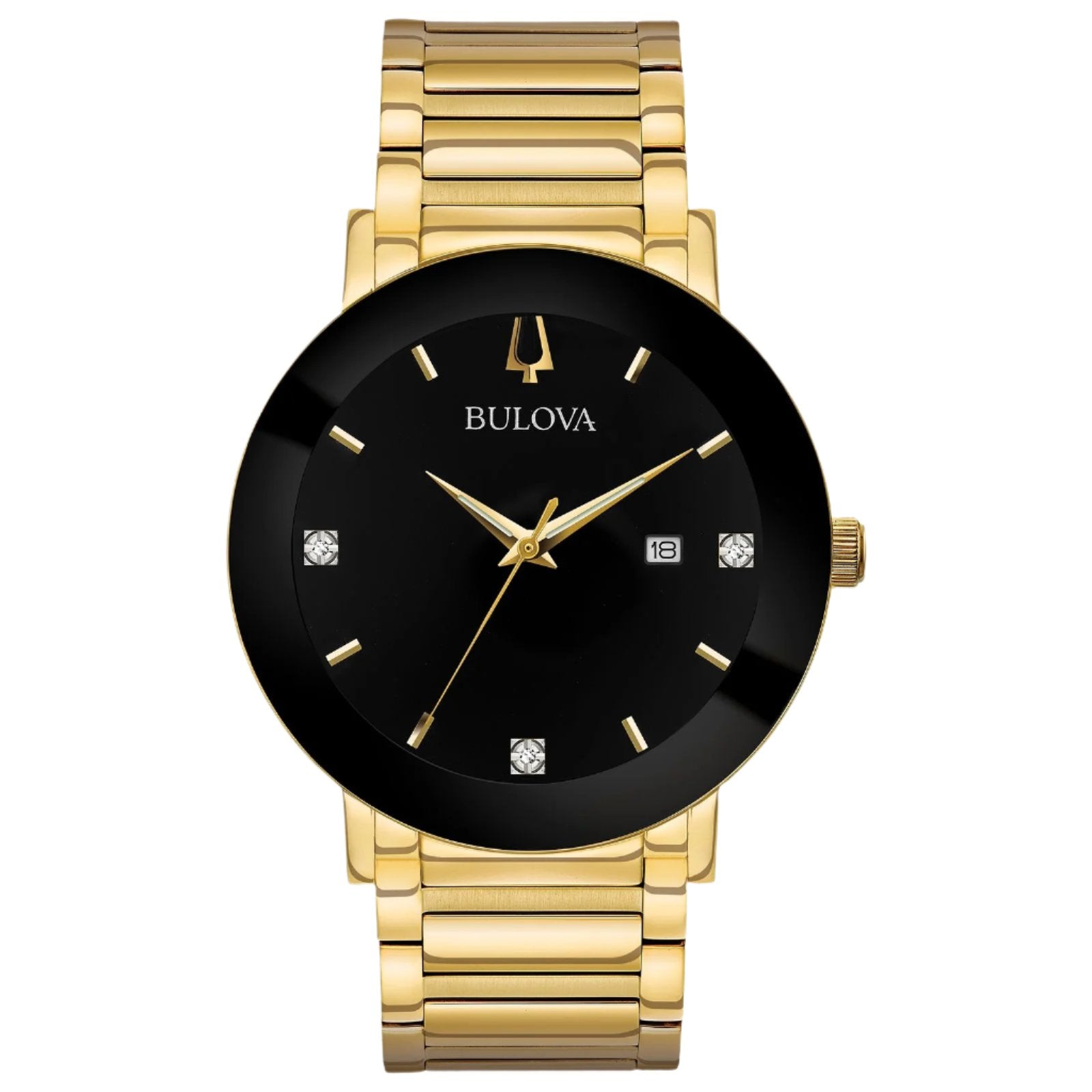 Bulova Mens Futuro Watch - Gold-Tone Stainless Steel Bracelet