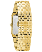 Bulova Mens Modern Quadra Watch - Gold-Tone Stainless Steel Bracelet