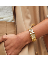 Bulova Womens Quadra Modern Watch - Gold-Tone Stainless Steel Bracelet