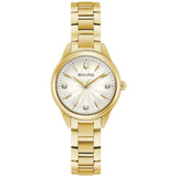 Bulova Womens Sutton Watch - Gold-Tone Stainless Steel Bracelet