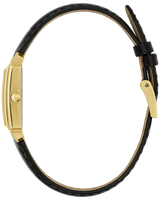 Bulova Womens Sutton Watch - Black Leather Strap