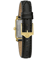 Bulova Womens Sutton Watch - Black Leather Strap