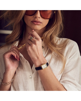 Bulova Womens Sutton Watch - Black Leather Strap