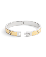 COACH Two-Tone Signature C Bangle Bracelet