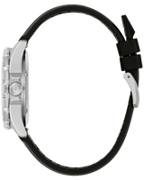Bulova Mens Marine Star Series B Watch - Silver-Tone Stainless Steel Bracelet Rubber Strap