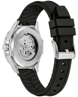 Bulova Mens Marine Star Series B Watch - Silver-Tone Stainless Steel Bracelet Rubber Strap