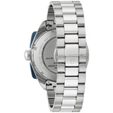 Bulova Mens Lunar Pilot Watch - Silver-Tone Stainless Steel Bracelet