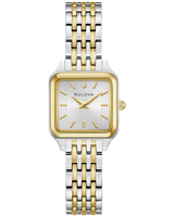Bulova Womens Sutton Two-Tone Square Dial Watch