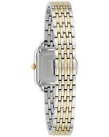 Bulova Womens Sutton Two-Tone Square Dial Watch