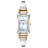 Bulova Womens Classic Cuff Watch - Two-Tone Stainless Steel Bracelet