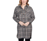 Ruby Rd. Womens Button Down Long Shacket