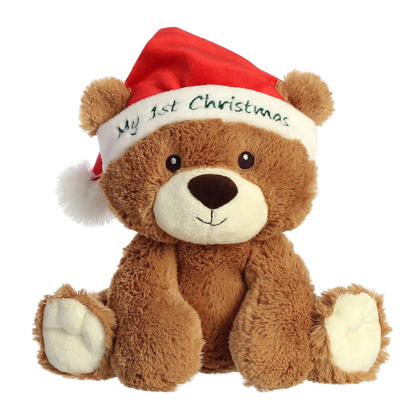 Aurora Holiday 10" My First Christmas Bear Plush Toy
