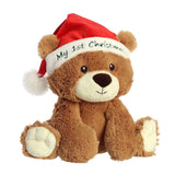 Aurora Holiday 10" My First Christmas Bear Plush Toy