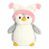 Aurora PomPom Penguin 9" Confetti Hat Plush Toy