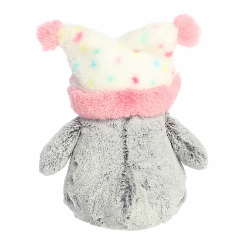 Aurora PomPom Penguin 9" Confetti Hat Plush Toy