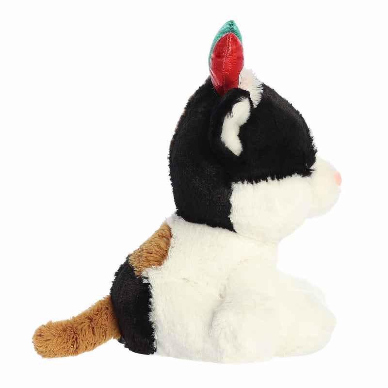 Aurora Holiday Cheer 8.5" Callie Calico Cat Plush Toy