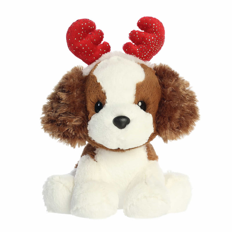 Aurora Holiday Cheer 8.5" Spencer Spaniel Plush Toy