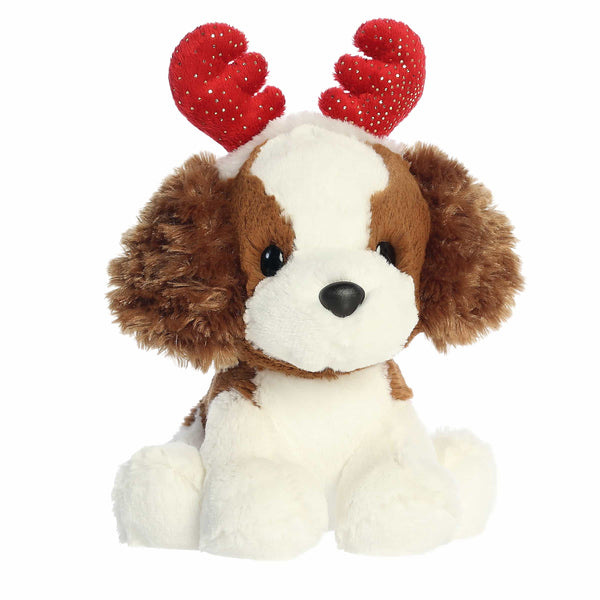 Aurora Holiday Cheer 8.5" Spencer Spaniel Plush Toy