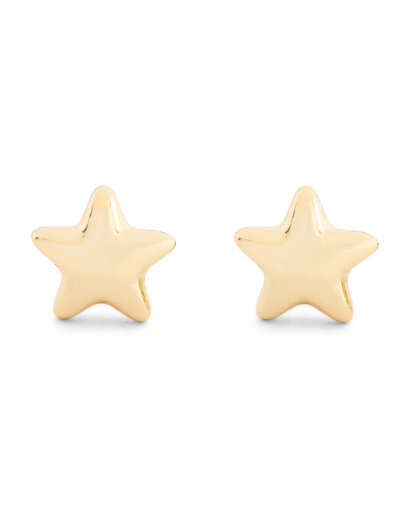 COACH Gold Star Stud Earrings