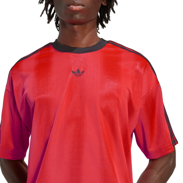 adidas Mens Adicolor Jacquard Jersey Short Sleeve T-Shirt