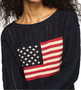 Lucky Brand Womens American Pullover Sweater