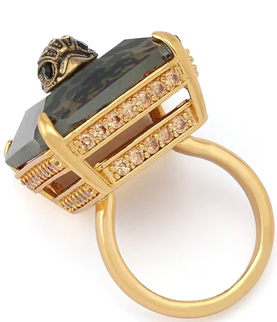 Kurt Geiger London Oval Stone Cocktail Ring